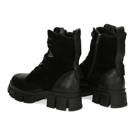 Polbut Bottes en cuir isolée pour femmes Pollonus noir Vérone + Velour 5-1583-002 le noir 4
