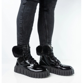 Skins en cuir féminin Pollonus Black Arme 5-1574-001 noir 1