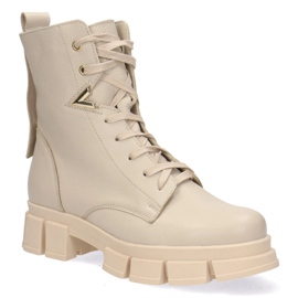 Polbut Vanille en cuir féminin Vérone Pollonus 5-1583-007 1