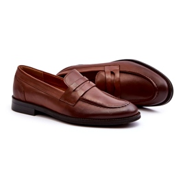 Mocassins En Cuir Homme Zazoo 1570/1 Marron brun 2