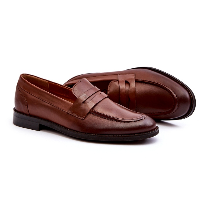Mocassins En Cuir Homme Zazoo 1570/1 Marron brun 2 Mocassins En Cuir Homme Zazoo 1570/1 Marron brun 2