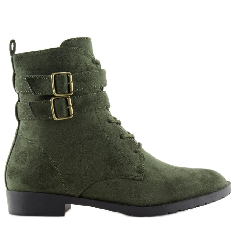Bottines à lacets daim vert H7187 verde 2