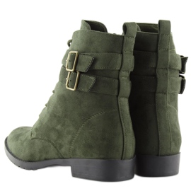 Bottines à lacets daim vert H7187 verde 7