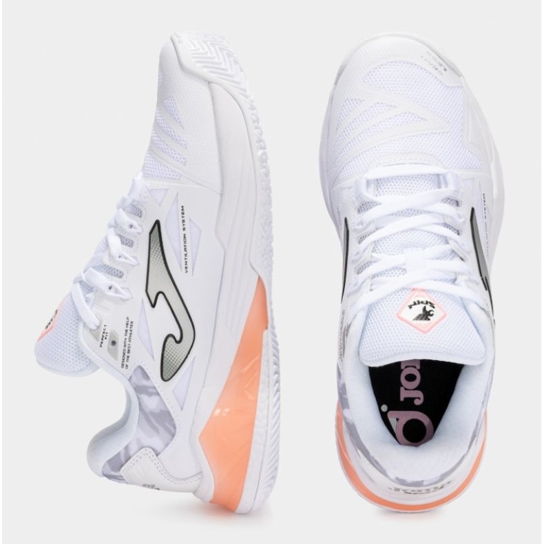Chaussures de tennis Joma Spin Lady 2502 TSPILS2502OM blanche 1 Chaussures de tennis Joma Spin Lady 2502 TSPILS2502OM blanche 1