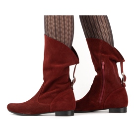 Olivier Bottines ajourées Elena bordeaux rouge 6