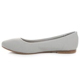 Ballerines textiles gris 3