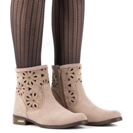 Olivier Confortables bottines ajourées beiges Alice 3