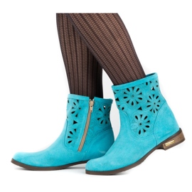 Olivier Bottes ajourées confortables Alice turquoise multicolore 1