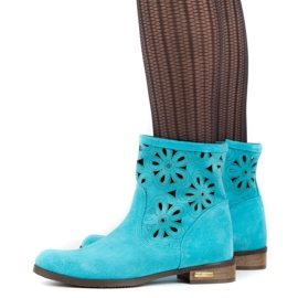Olivier Bottes ajourées confortables Alice turquoise multicolore 2