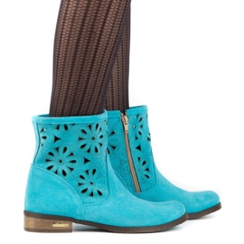 Olivier Bottes ajourées confortables Alice turquoise multicolore 3