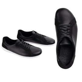 WASAK Chaussures en cuir minimaliste pour hommes aux pieds nus 0741W noir 1