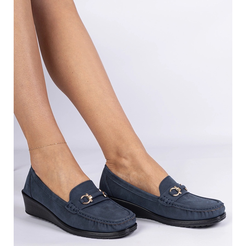 Mradiques de coin femmes de la Marine avec une finition mate bleu 2