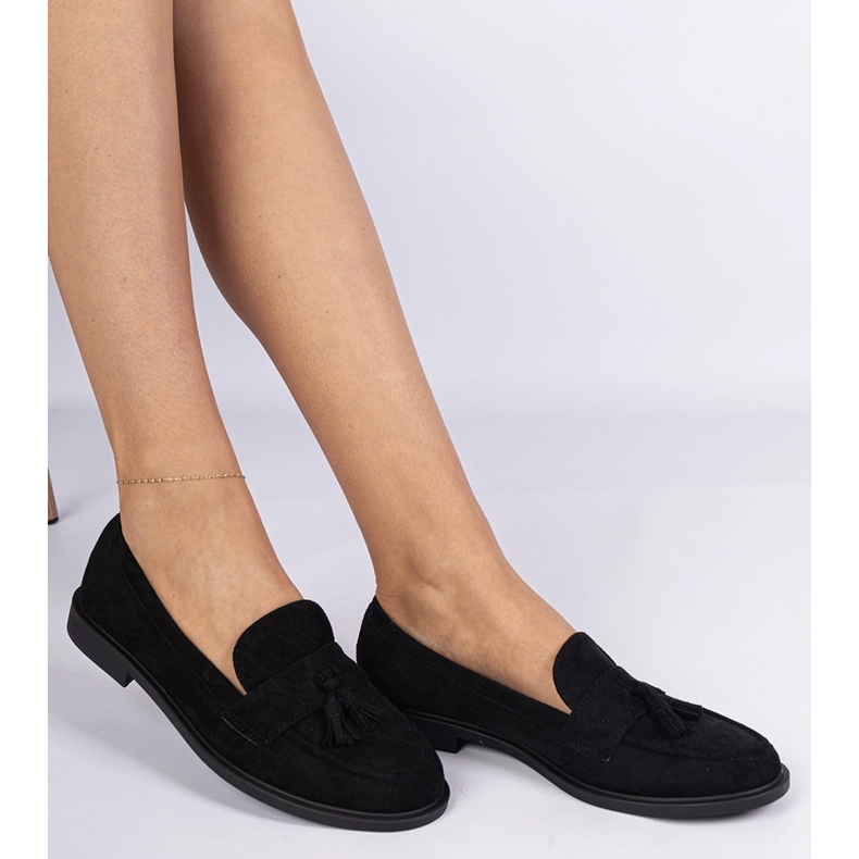 Mandards pour femmes noires d'Ekozamsz avec des franges 1