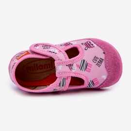 Slippers pour enfants en zèle rose 2