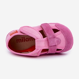 Slippers pour enfants pour le velcro rose 2