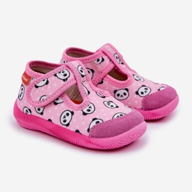 Pantoufles milami flexible rose panda ambette velcro 1 Pantoufles milami flexible rose panda ambette velcro 1