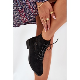 S.Barski Bottes à lacets avec un motif ouvert S. Barski Hy51-136 Black le noir 7