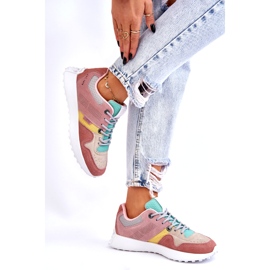 Baskets Big Star féminines rose-beige 2