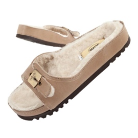 Scholl emblématique Meg Taupe F303171062 Flip -flops beige 1