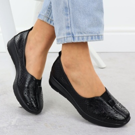 Chaussures pour femmes Slip-On OpenWork Black Jezzi RMR1840-13 le noir 4