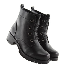 Bottines noires à lacets HQ891 noir le noir 3