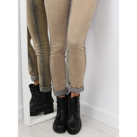 Bottines noires à lacets HQ891 noir le noir 7