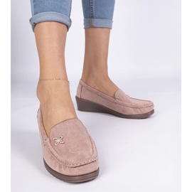 Moccasins pour femmes roses sur un coin d'Ezozamsz 1