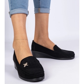 Moccasins pour femmes noires pour un coin d'Ekozamsz 1