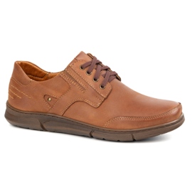 Polbut Chaussures masculines décontractées J55 Camel brun 2