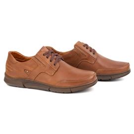 Polbut Chaussures masculines décontractées J55 Camel brun 3