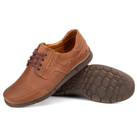 Polbut Chaussures masculines décontractées J55 Camel brun 4