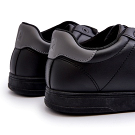 Baskets basses pour hommes en cuir écologique Big Star NN174284 noir 3