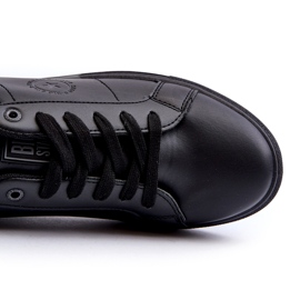 Baskets basses pour hommes en cuir écologique Big Star NN174284 noir 1