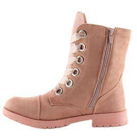 Bottes de travail AB-8 roses 1