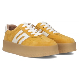 Baskets en cuir Filippo DP6994 / 25 żółty daim jaune 4