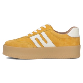 Baskets en cuir Filippo DP6994 / 25 żółty daim jaune 2