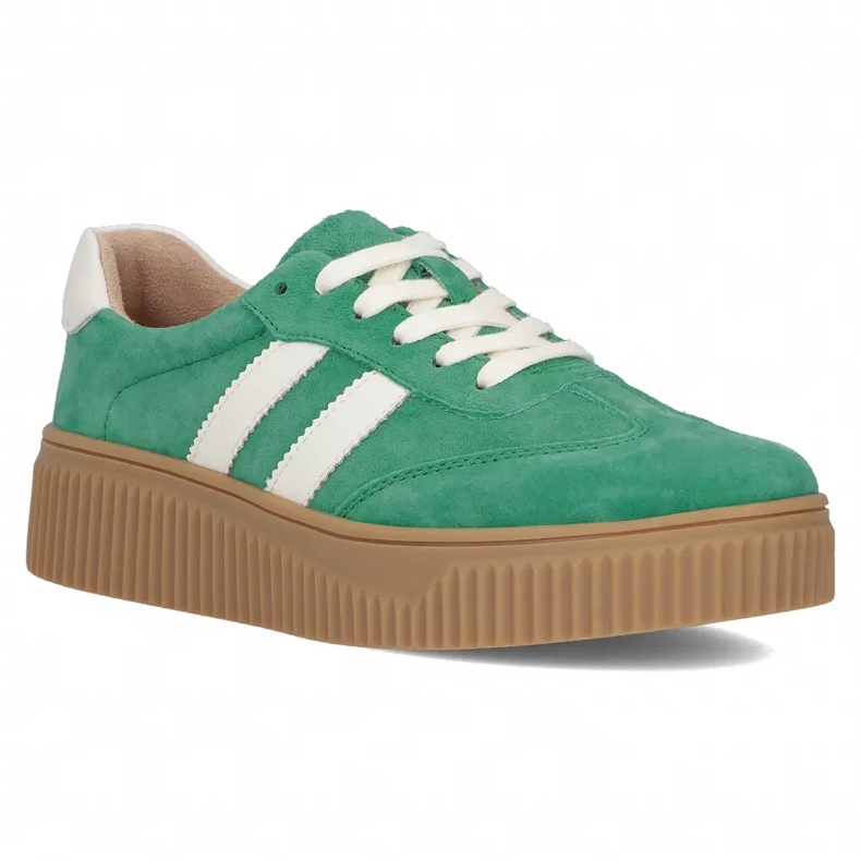 Sneakers en cuir Filippo DP6776 / 25 Suede verte 1 Sneakers en cuir Filippo DP6776 / 25 Suede verte 1
