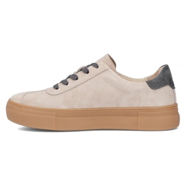 Sneakers en cuir Filippo DP6798 / 25 beige avec gris 2