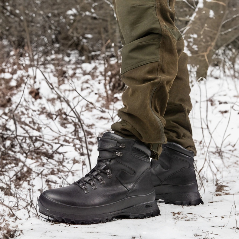 Chaussures tactiques de trekking solide-Myśliwskie Bison Pollonus Black 6-0126-001 noir noir 2