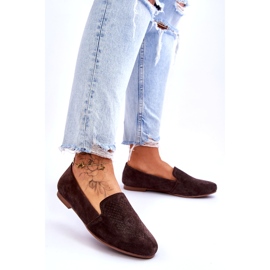 S.Barski Mocassins Confortables Daim Marron Giovana brun 3