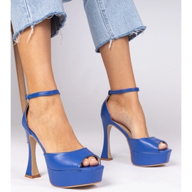 Sandales à thèmes bleus 1