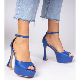 Sandales à thèmes bleus 4