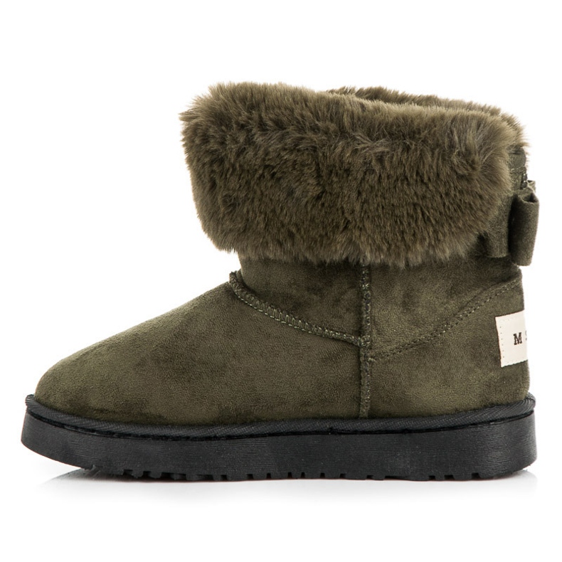 Bella Paris Bottes de neige avec un arc vert 1