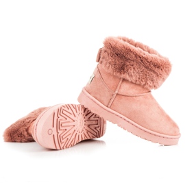 Bella Paris Bottes de neige avec un arc rose 1 Bella Paris Bottes de neige avec un arc rose 1