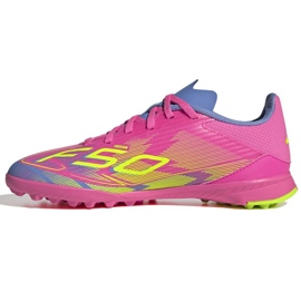Chaussures de football rose Adidas F50 League IE3755 1