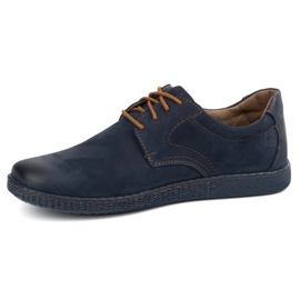 KOMODO Chaussures en cuir masculin décontractées 933/2 bleu marine 1 KOMODO Chaussures en cuir masculin décontractées 933/2 bleu marine 1
