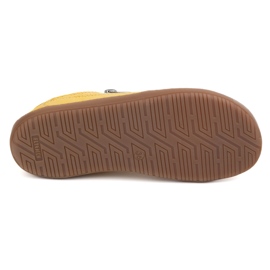 Femmes aux pieds nus baskets en cuir minimaliste Olivier 770 Perfoated Yellow jaune 14