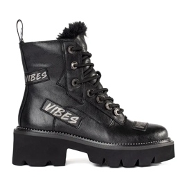 ARTIKER Bottes en cuir Vibes le noir 1