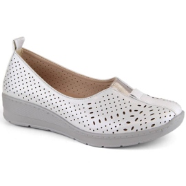 Chaussures pour un jezzi openwork Jez388b blanc blanche 7