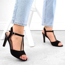 Sandales en daim Sergio Leone W SK438, noir le noir 6